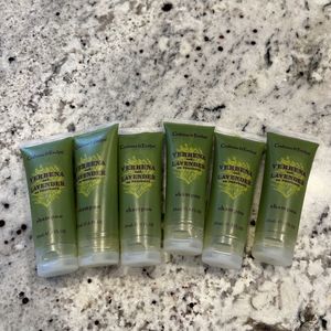 Crabtree and Evelyn verbena and lavender Shampoo Set Of 6 Bottles.    .8 Oz Each